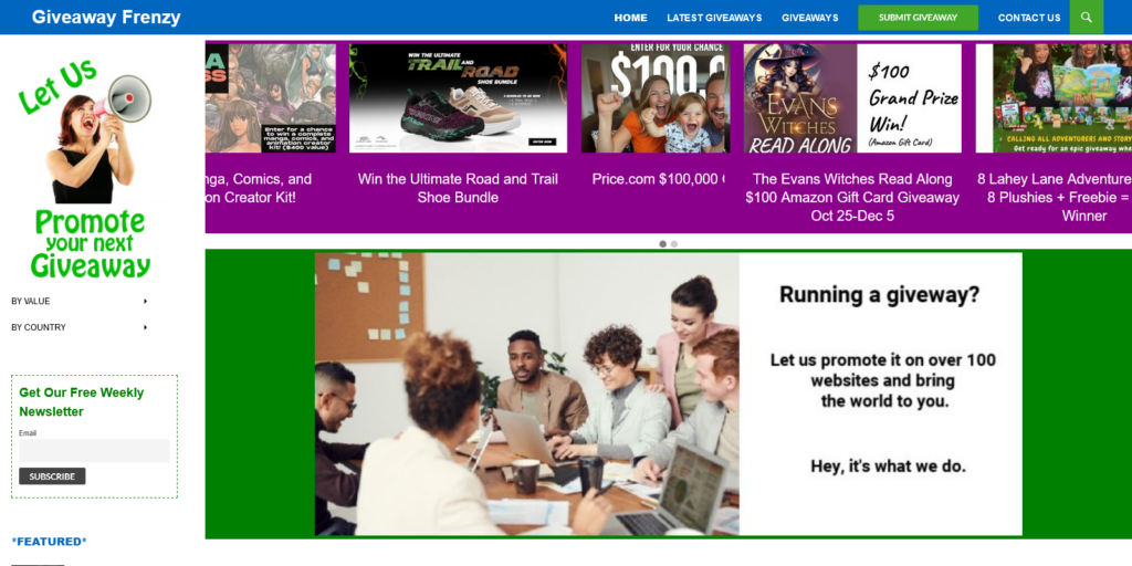 Giveaway Frenzy Free Giveaways Sweepstakes Contests