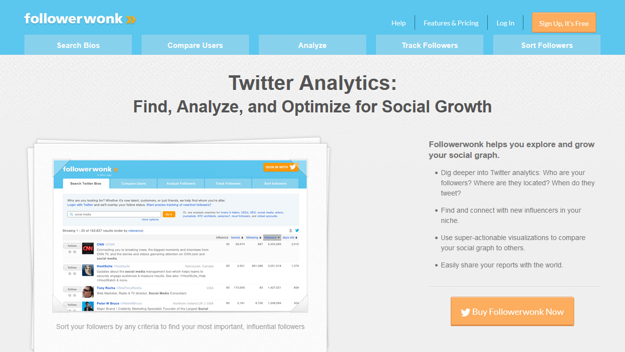 Followerwonk Tools for Twitter Analytics Bio Search and More