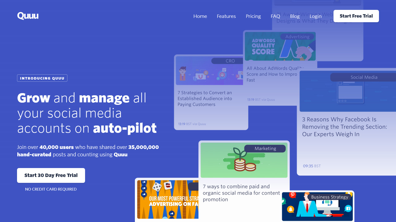 Grow and manage all your social media accounts on auto pilot