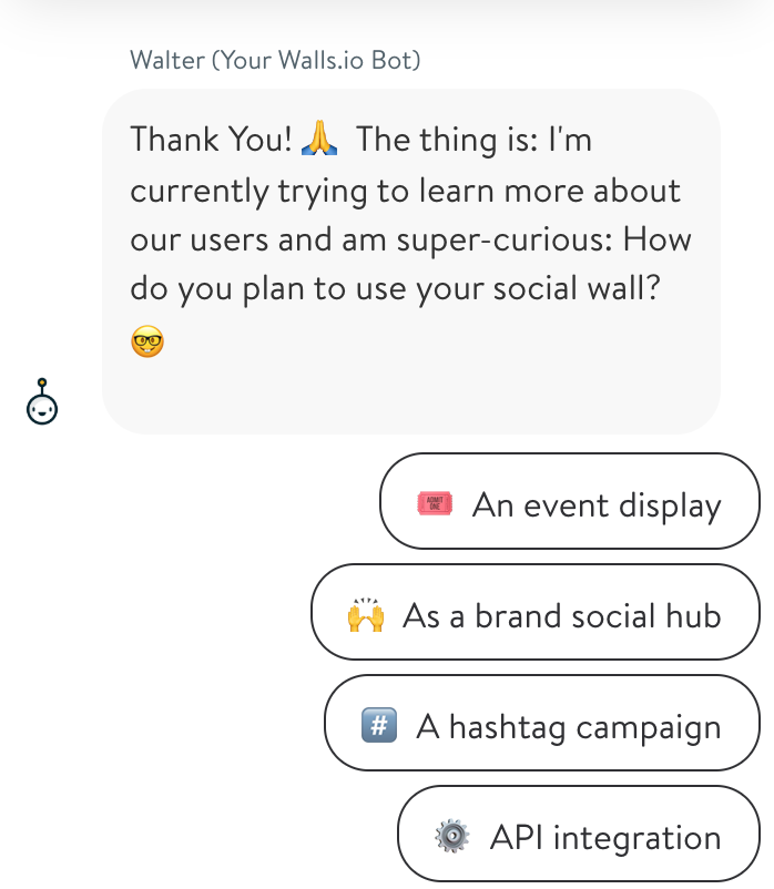 landing page chatbot artificial intelligence