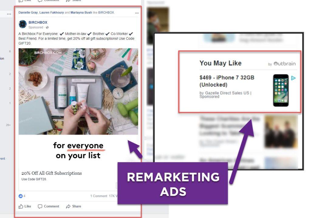 remarketing ads example