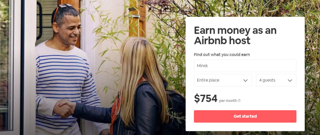airbnb landing page personalization example