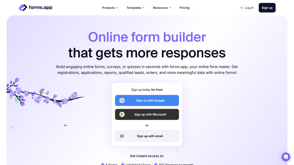 forms.app Free Online Form Builder Create Forms Effortlessly