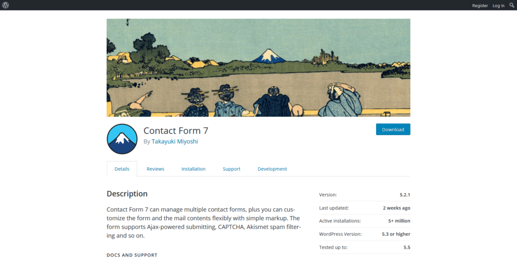 Contact Form 7 wordpress form builder
