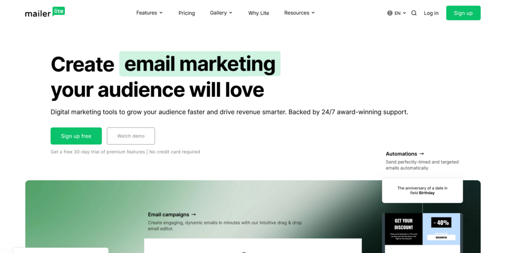 Create Email Marketing Your Audience Will Love MailerLite