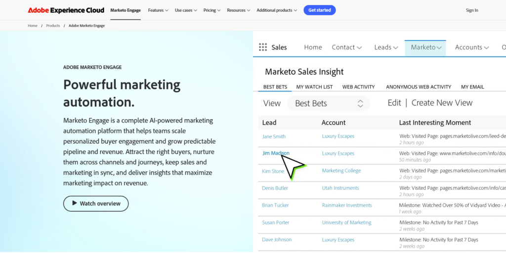 Marketo Engage Marketing Automation Adobe Experience Cloud