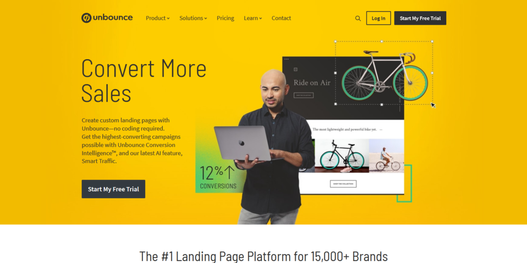 Unbounce landing page tool