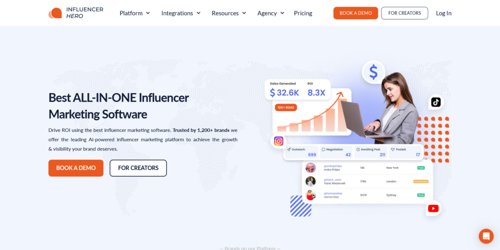 Best ALL IN ONE Influencer Marketing Software Platform Influencer Hero