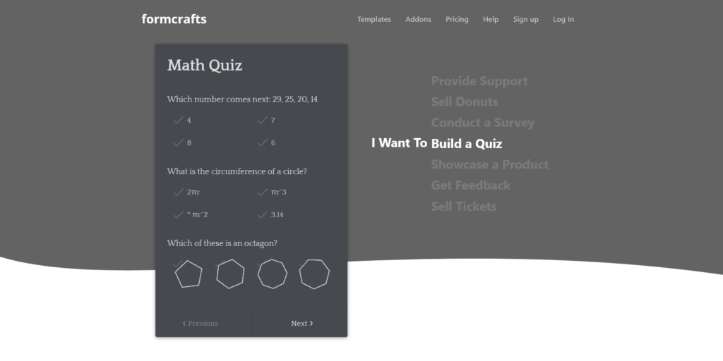 Formcraft quiz maker app