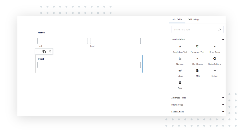 Drag & drop form builder