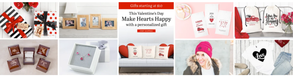 AGiftPersonalized Valentines Day banner