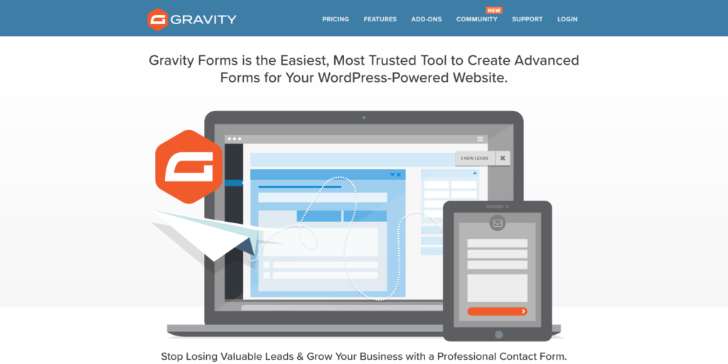 Gravity Forms WordPress form and survey plugin