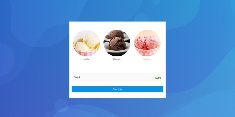 ice cream order template
