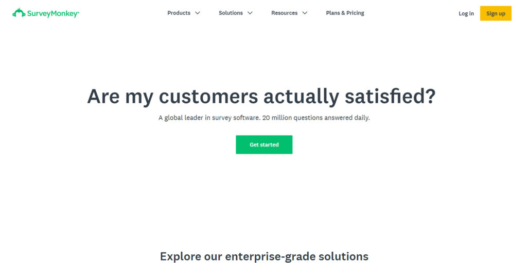 SurveyMonkey survey tool net promoter score nps