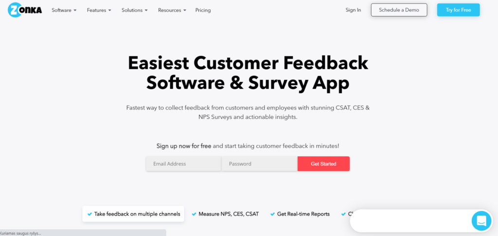 Zonka Feedback survey tool