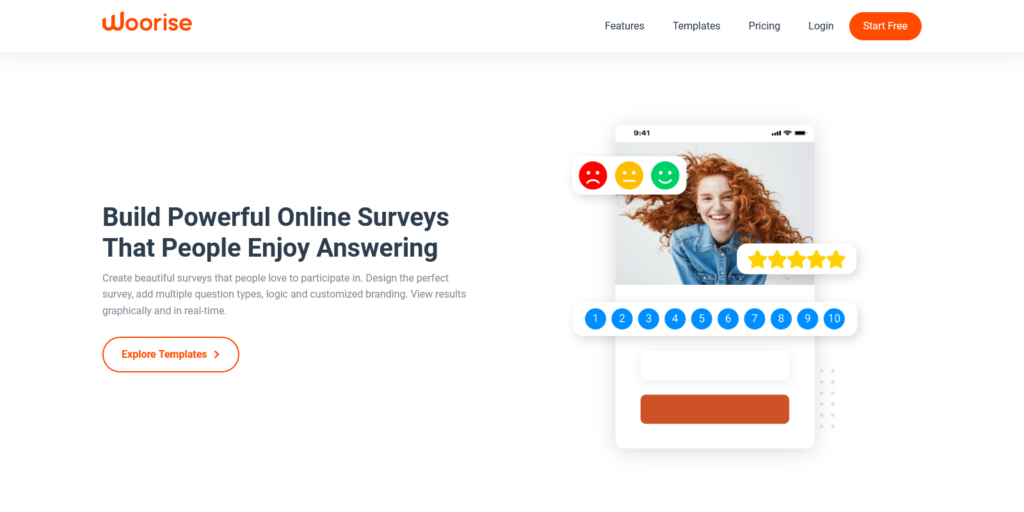 woorise online surveys and net promoter score nps surveys