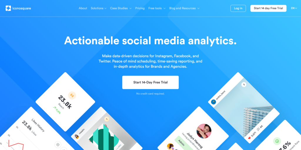 Iconosquare Instagram Facebook Twitter Analytics and Management Platform