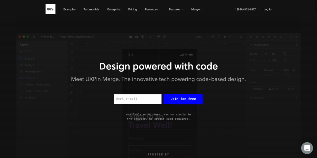 UXPin UI Design and Prototyping Tool
