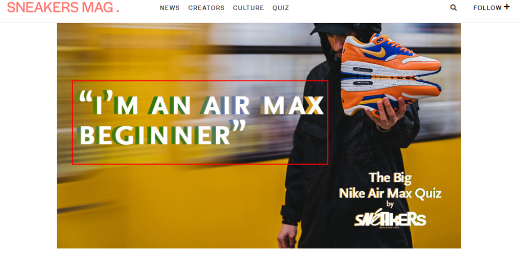 sneakers mag Interactive Content