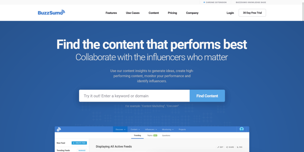 BuzzSumo Find the content that works and the influencers who matter