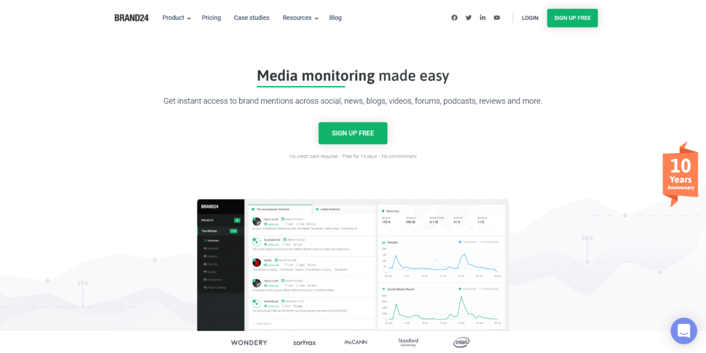 Brand24 Social Media Monitoring Tool