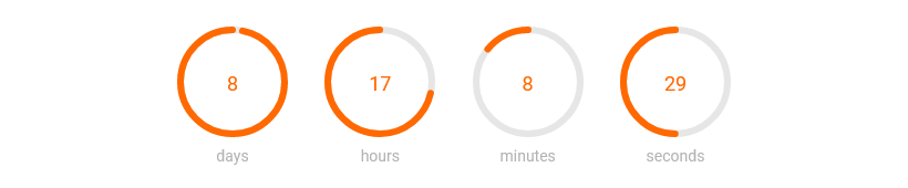 woorise circular countdown timer
