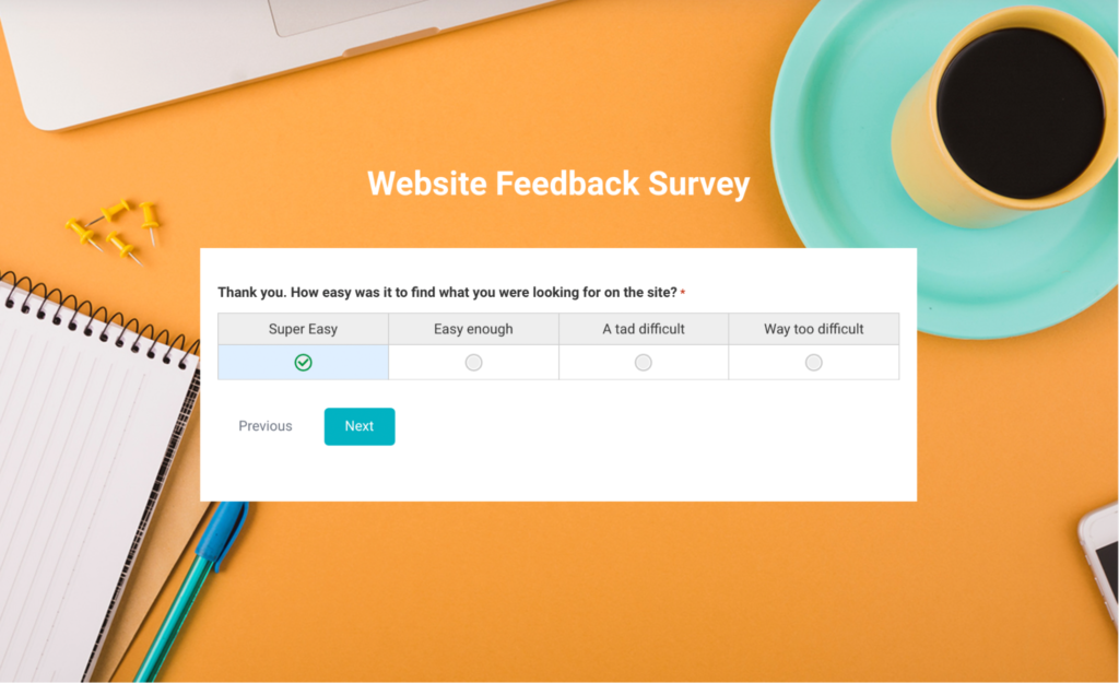 Woorise offers excellent user experience survey examples