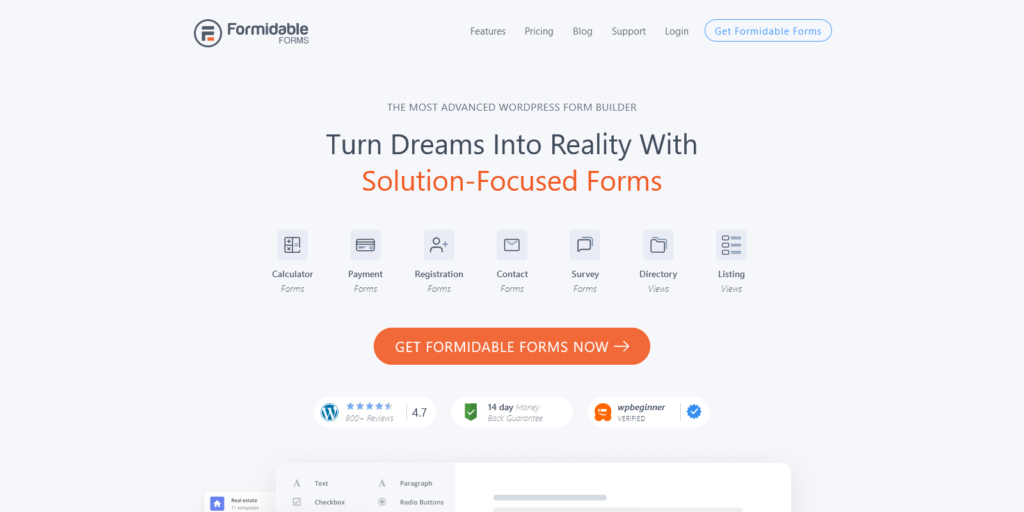 Formidable Forms The Most Advanced WordPress Forms Plugin