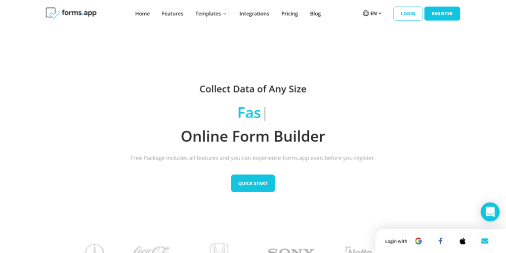 forms.app Online Form Builder Free Online Survey Tool