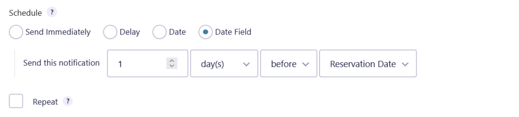 Woorise schedule email notifications Trigger Notification Using Date Field Values