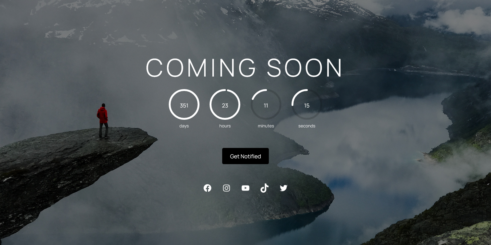 Coming Soon Popup Signup template