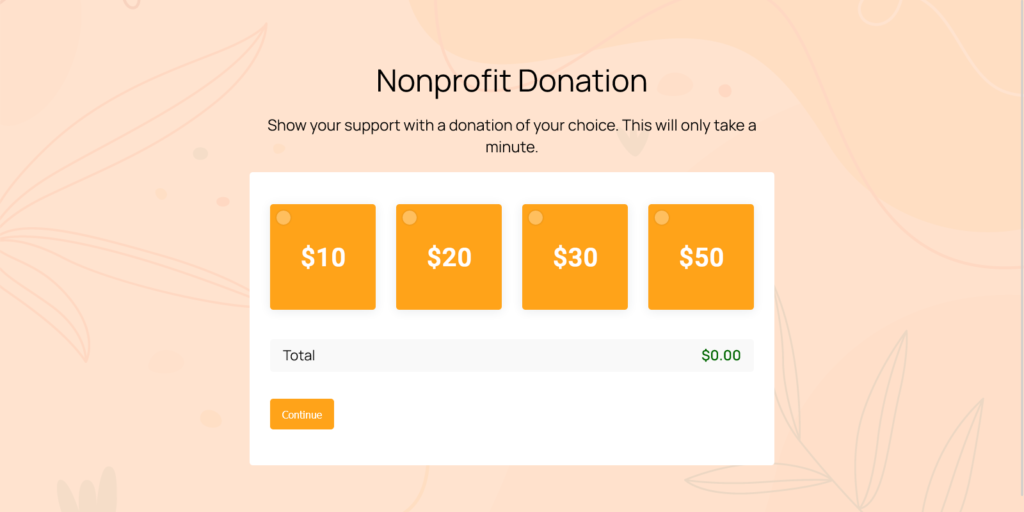 nonprofit donation template