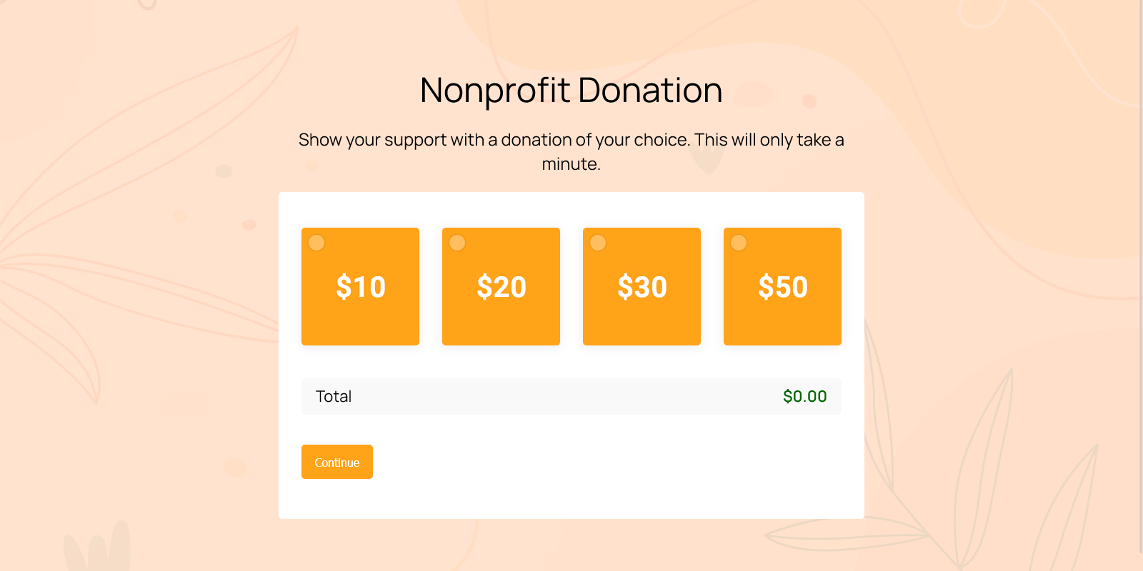 nonprofit donation template template