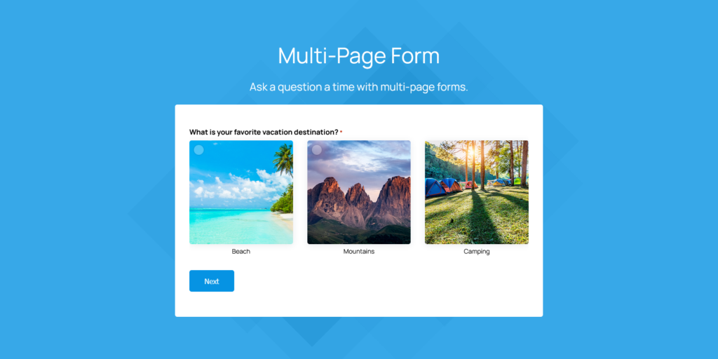 Multi Page Form