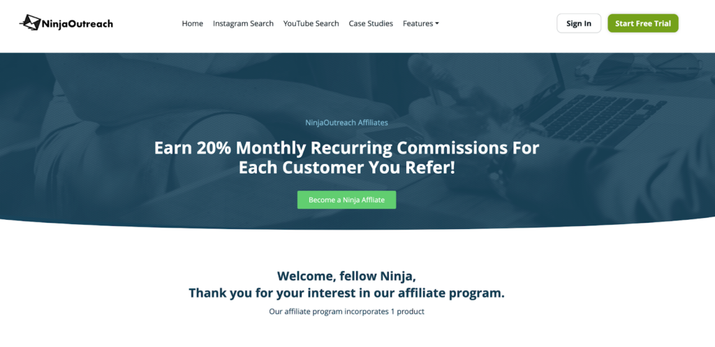 NinjaOutreach affiliate program