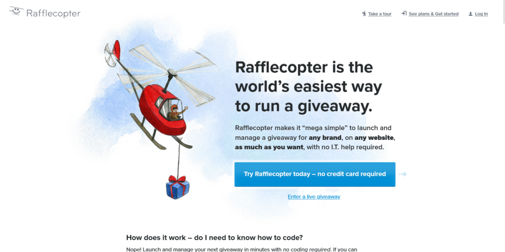 Run Your Next Giveaway With Rafflecopter )