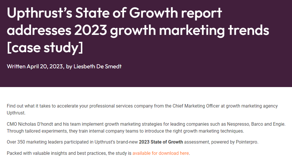 Upthrust's State of Growth report addresses 2023 growth marketing trends
