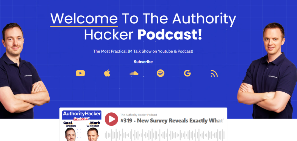 Authority Hacker's team discusses various topics related to online marketing