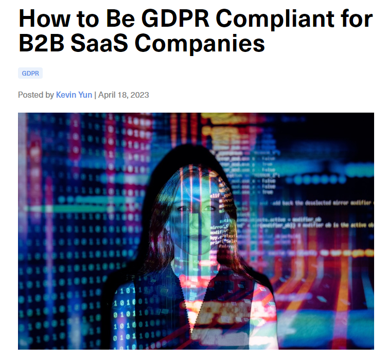 how to be compliant with GDPR