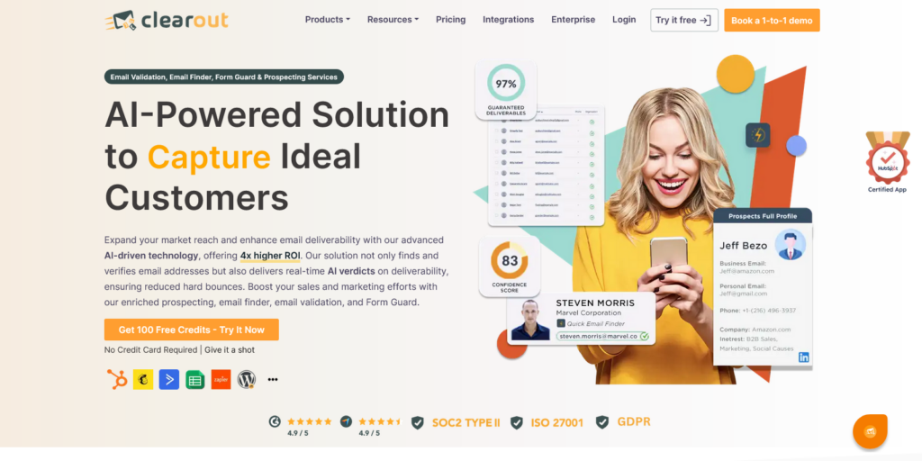 Clearout Email Validation Email Finder Sales Prospecting