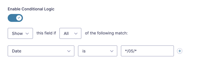 forms conditional logic date fifth