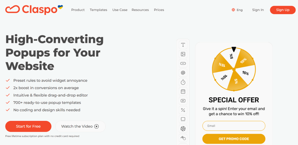 Claspo website widgets