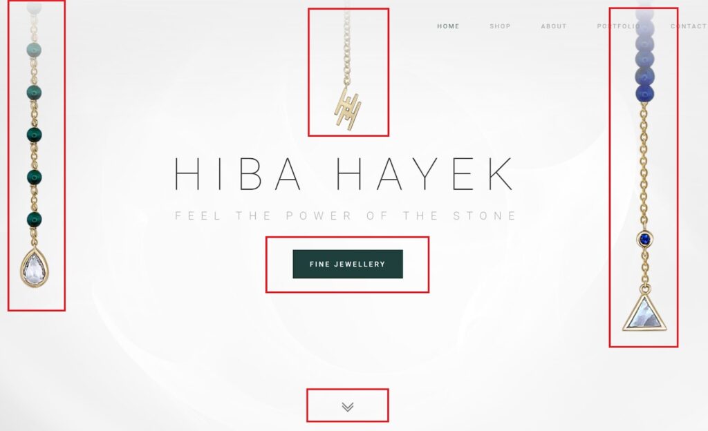 Hiba Hayek landing page conversion-centered design example