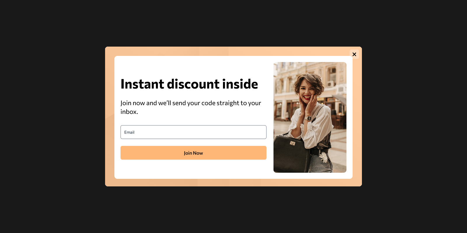 Discount Code Popup Template – Woorise