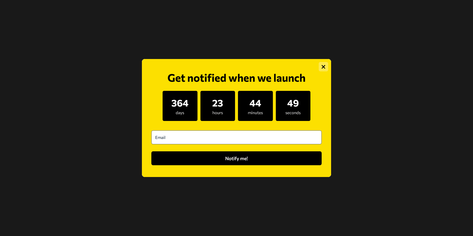 Countdown Timer Popup Template – Woorise