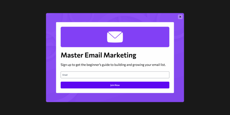 lead magnet popup template