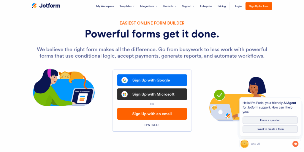 Jotform conversational forms
