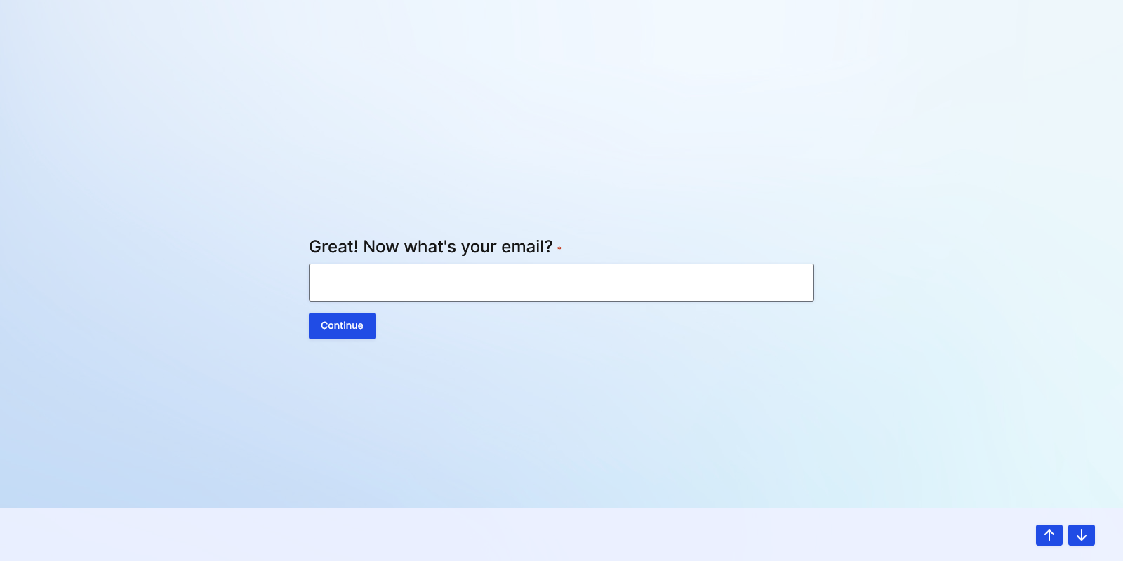 conversational form one question at a time