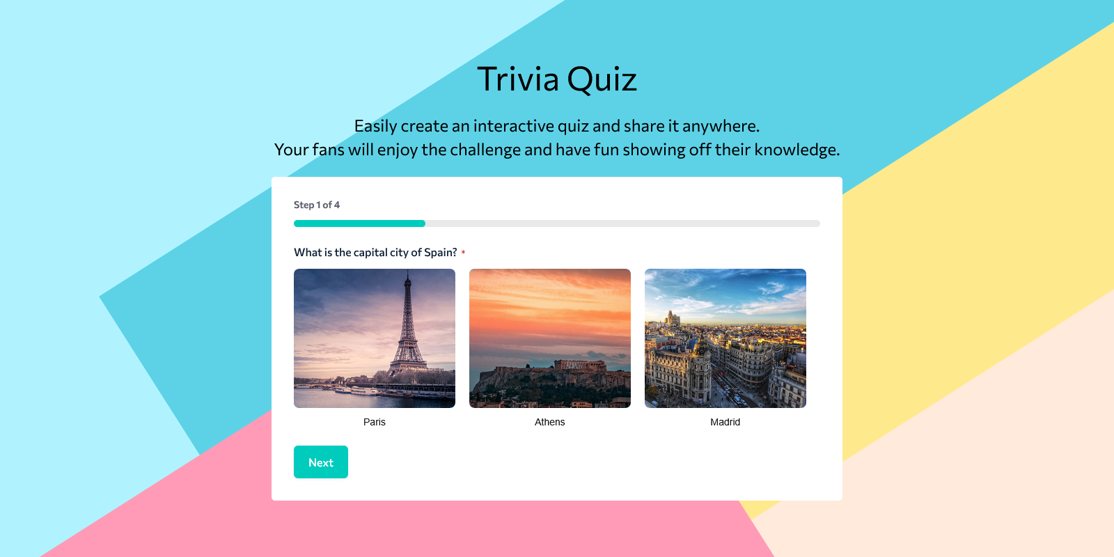 multi page form example