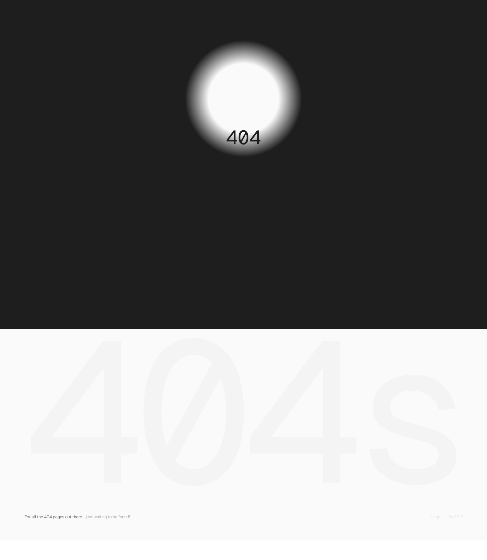 404s Design 404 Not Found Landing Page Example